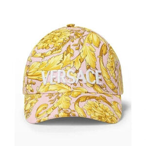 Versace Men's Logo Barocco Baseball Cotton Cap Size 58 (MSRP $525)